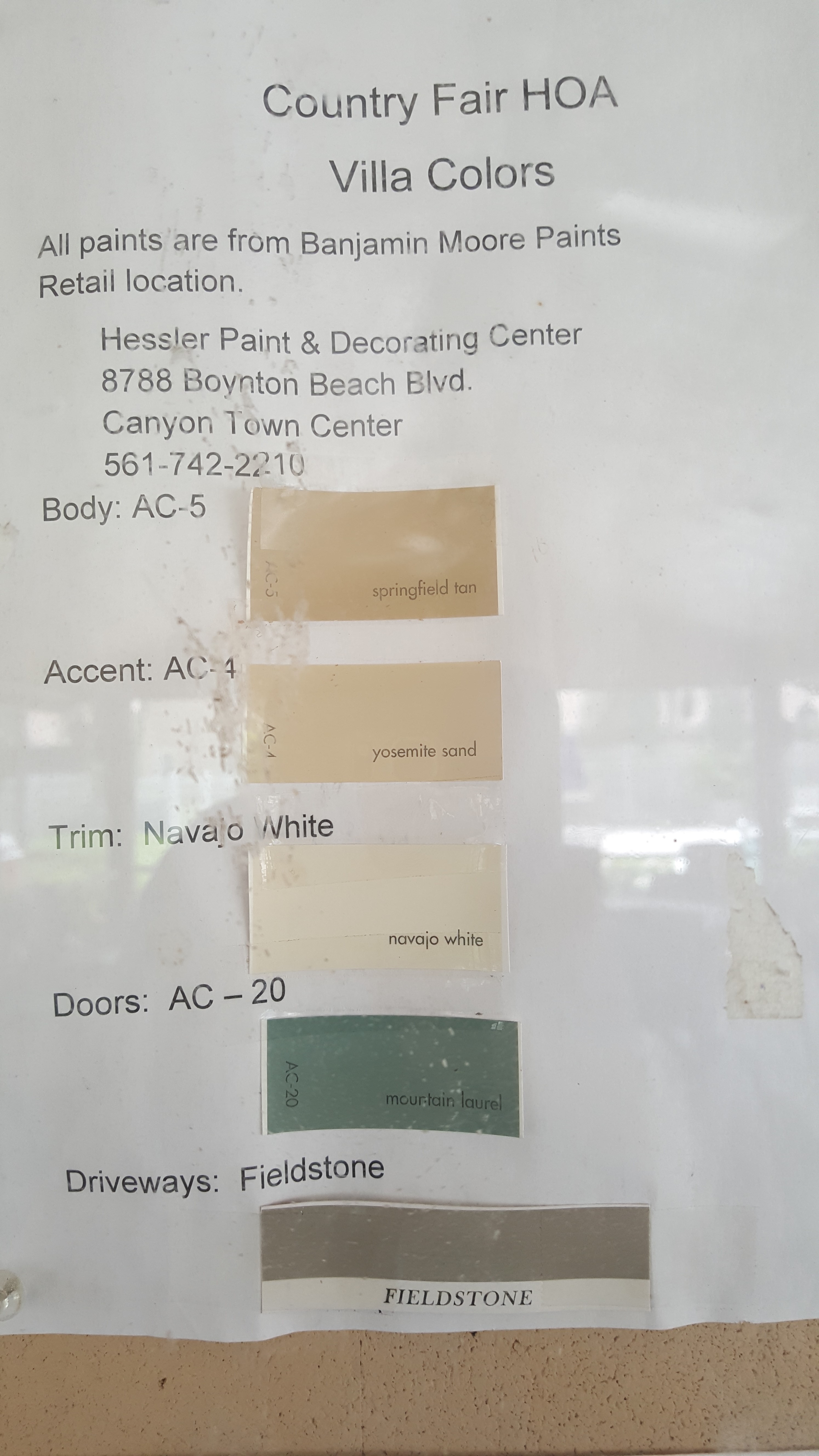 Approved Paint Colors GRS